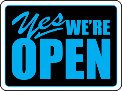 Yes We're Open